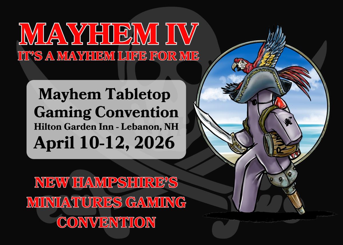 2025 Mayhem Tabletop Gaming Convention