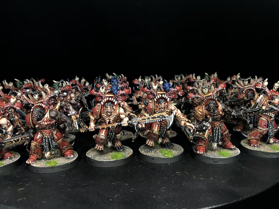 Painted Warhammer 40K World Eaters Army