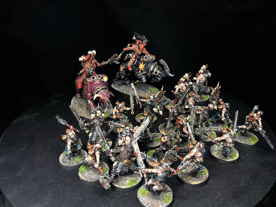 Painted Warhammer 40K World Eaters Army
