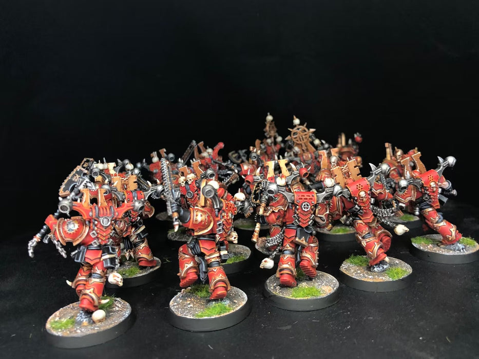 Painted Warhammer 40K World Eaters Army