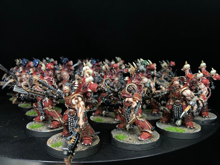 Painted Warhammer 40K World Eaters Army