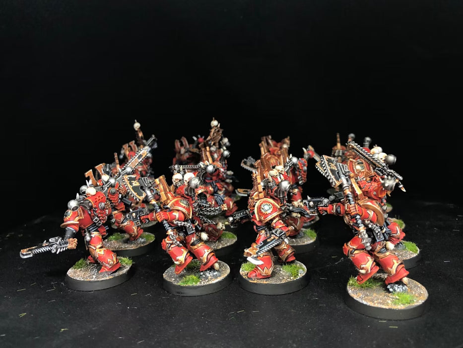 Painted Warhammer 40K World Eaters Army