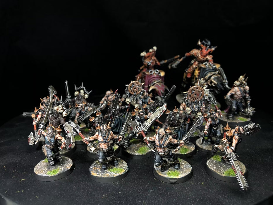Painted Warhammer 40K World Eaters Army
