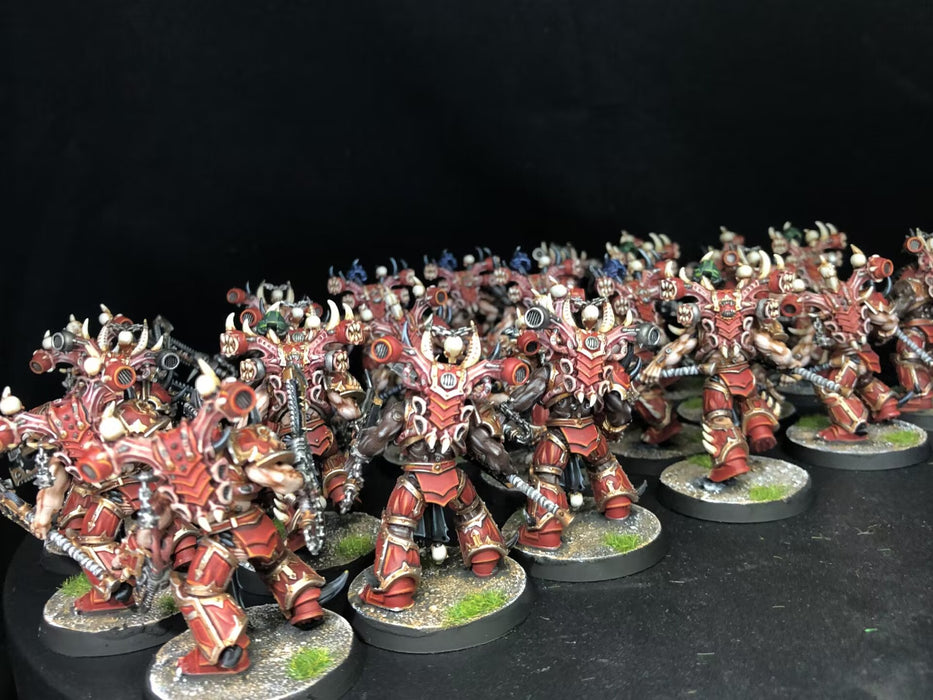 Painted Warhammer 40K World Eaters Army