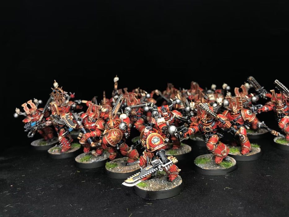 Painted Warhammer 40K World Eaters Army