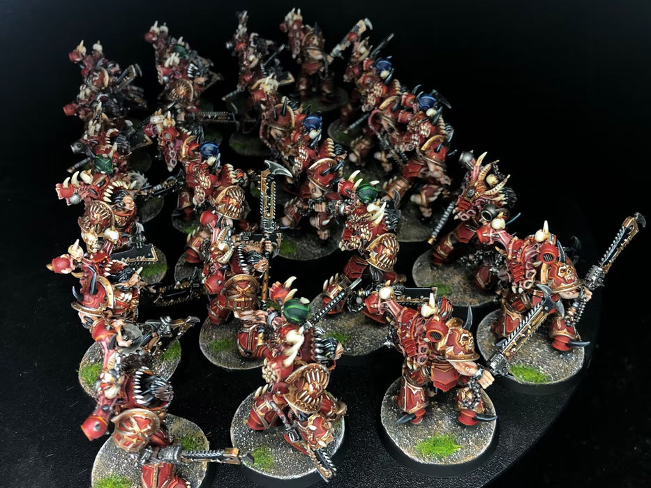 Painted Warhammer 40K World Eaters Army