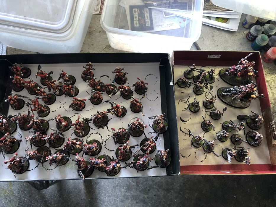 Painted Warhammer 40K World Eaters Army