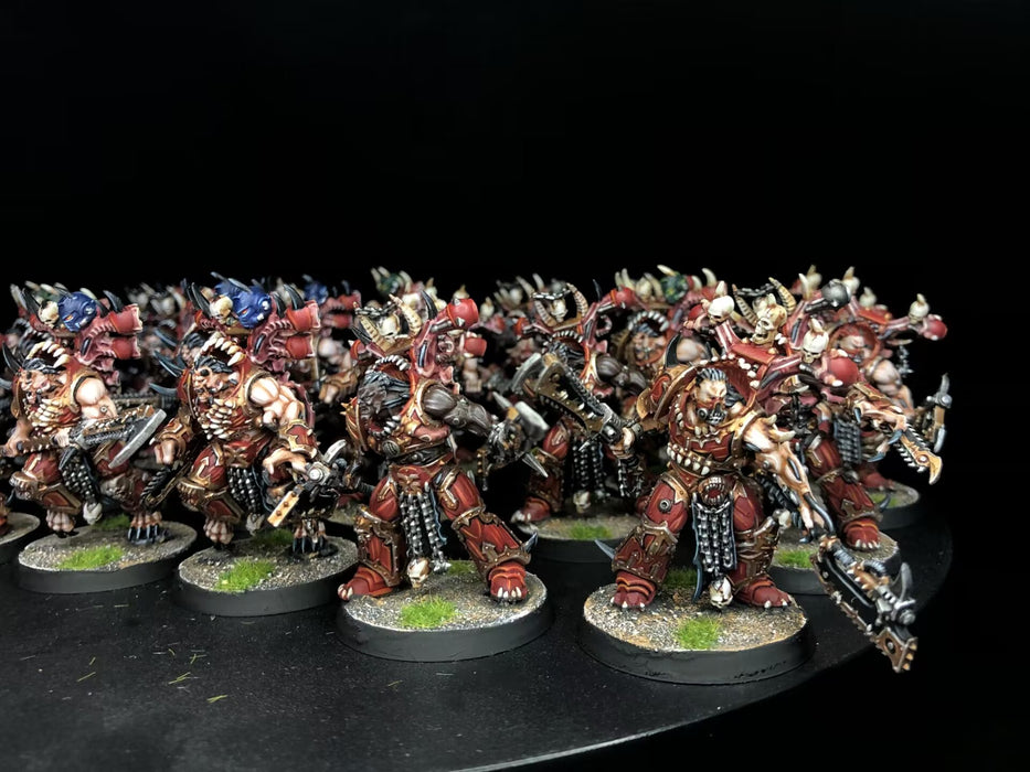 Painted Warhammer 40K World Eaters Army