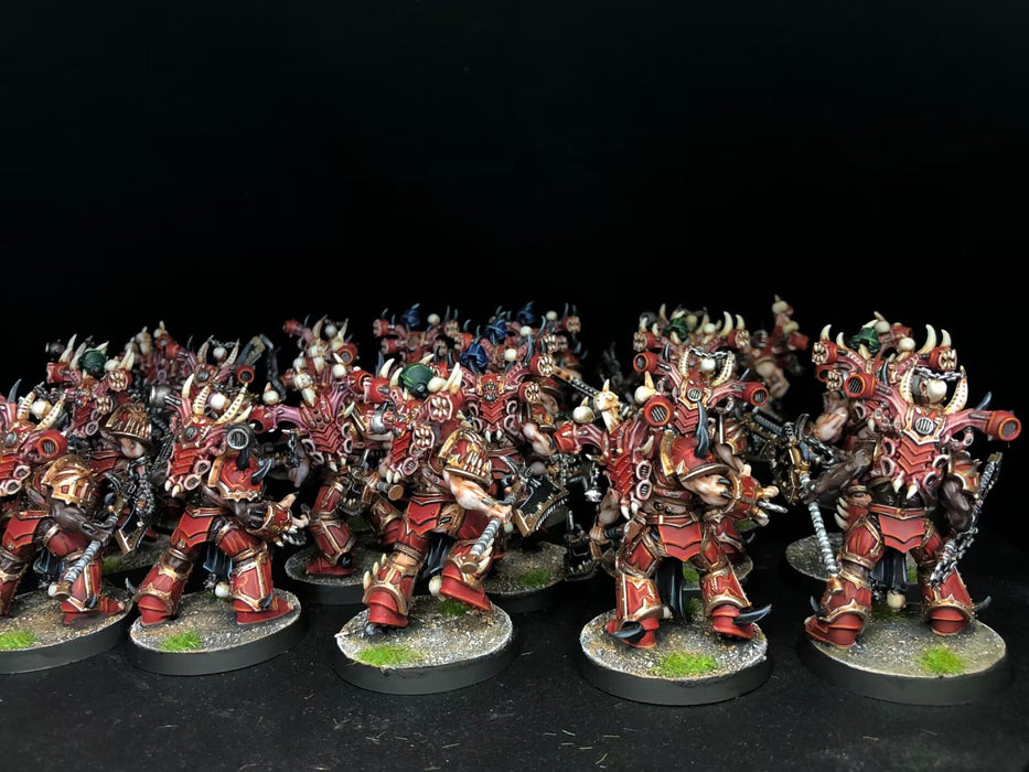 Painted Warhammer 40K World Eaters Army