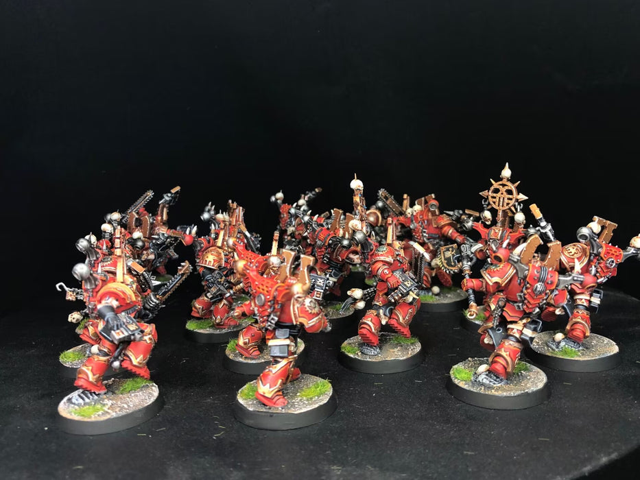 Painted Warhammer 40K World Eaters Army