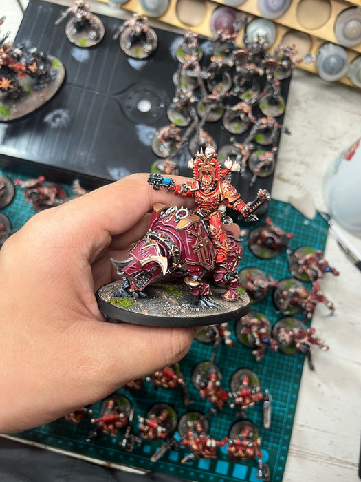 Painted Warhammer 40K World Eaters Army
