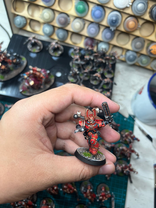 Painted Warhammer 40K World Eaters Army