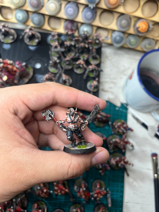 Painted Warhammer 40K World Eaters Army
