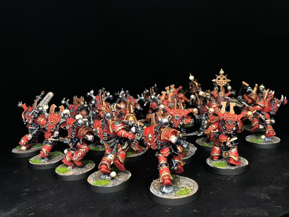 Painted Warhammer 40K World Eaters Army