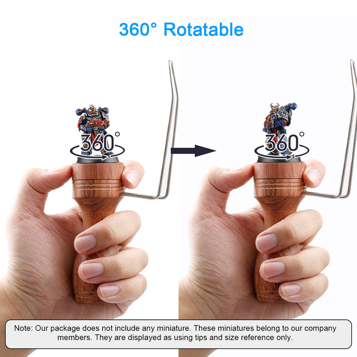 360° Rotatable miniature setting cap allow you to adjust your painting position easily.
