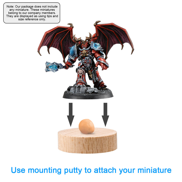 Use mounting putty to attach your miniature.