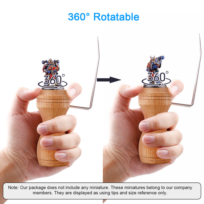 360° Rotatable miniature setting cap allow you to adjust your painting position easily.