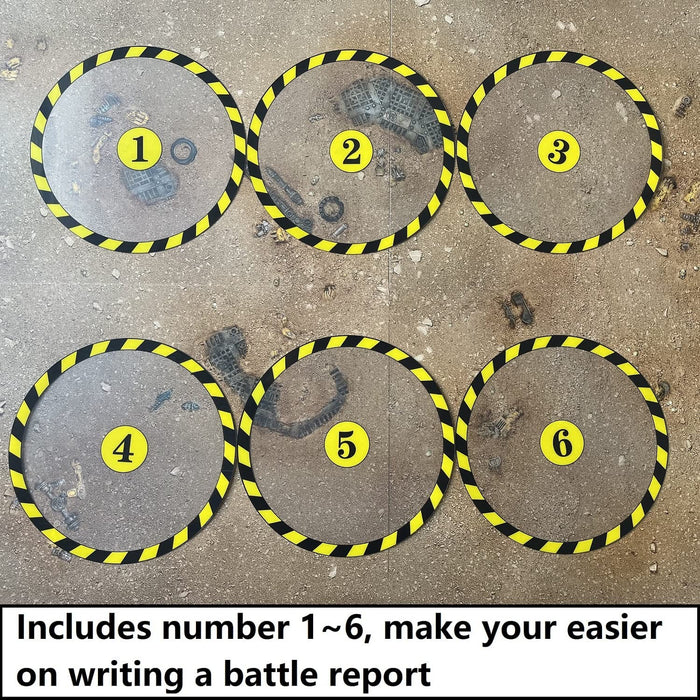 Include number 1-6, make your easier on writing a battle report.