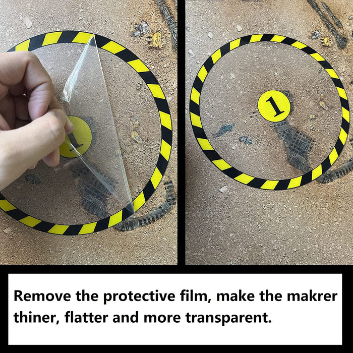 Remove the film. Will increases the transparency, and makes the marker flatter and thiner.