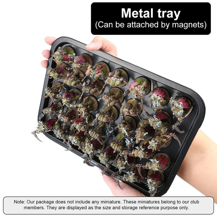 Metal tray: Can be attached by magnets.