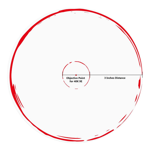 Distance from edge to center circle is 3 Inches.