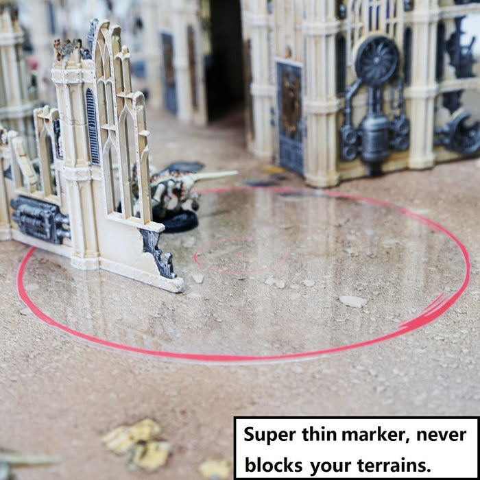 This objective point markers is about 0.01 inch thick.