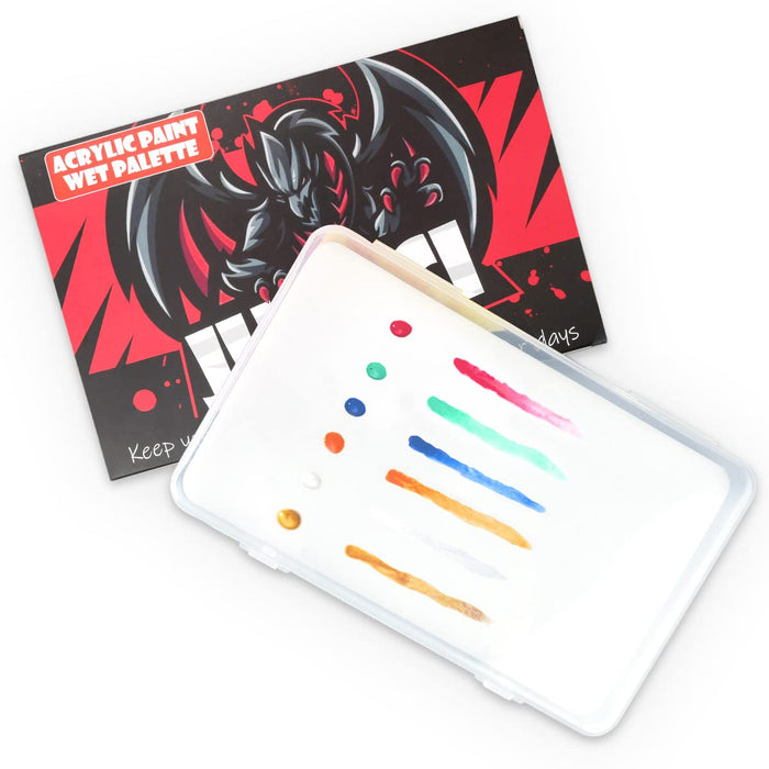 The paint on this palette will not shrink to small drops. It will give you more control over your paints.
