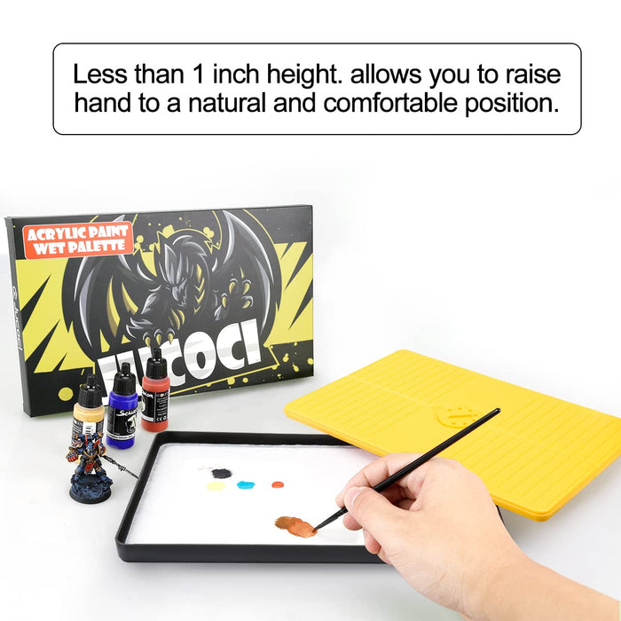 Less than 1 inch height. allows you to raise hand to a natural and comfortable position.