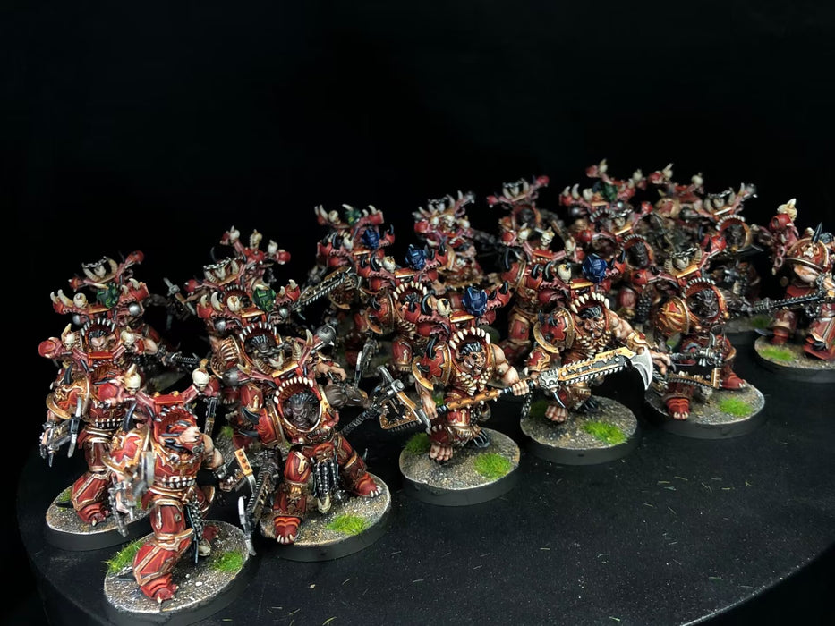 Painted Warhammer 40K World Eaters Army