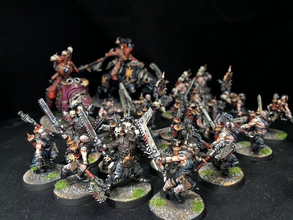 Painted Warhammer 40K World Eaters Army