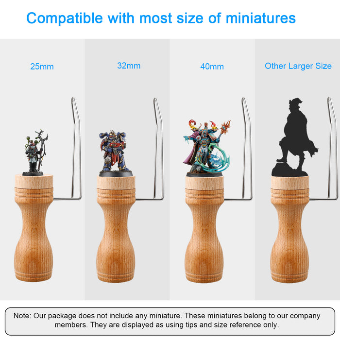 Compatible with most size of miniatures: 25mm, 32mm, 40mm, other larger size.