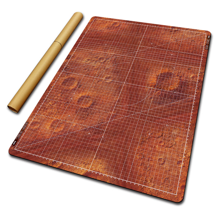 Jucoci Tabletop Wargaming Battlemat 44'' x 60'' with WH40K Deployment Zones and Grid (Mars)