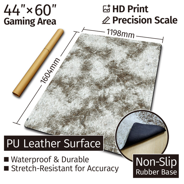 Jucoci Tabletop Wargaming Battlemat 44'' x 60'' (Patchy Snow)