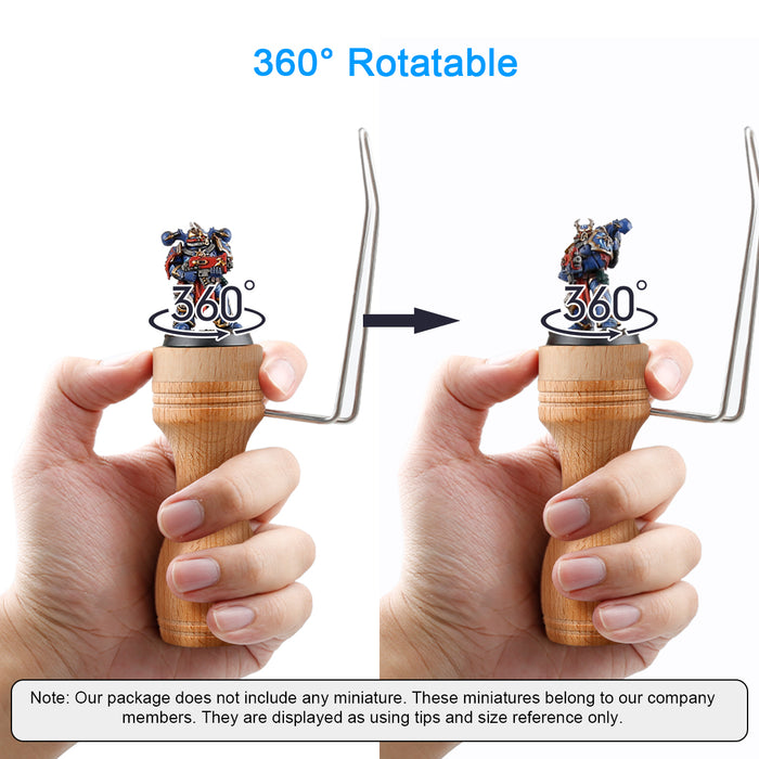 360° Rotatable miniature setting cap allow you to adjust your painting position easily.