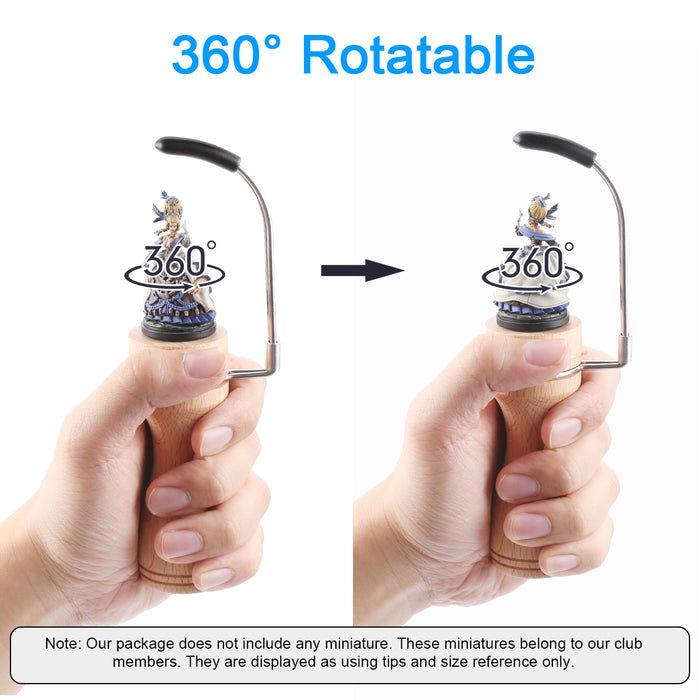 360° Rotatable miniature setting cap allow you to adjust your painting position easily.