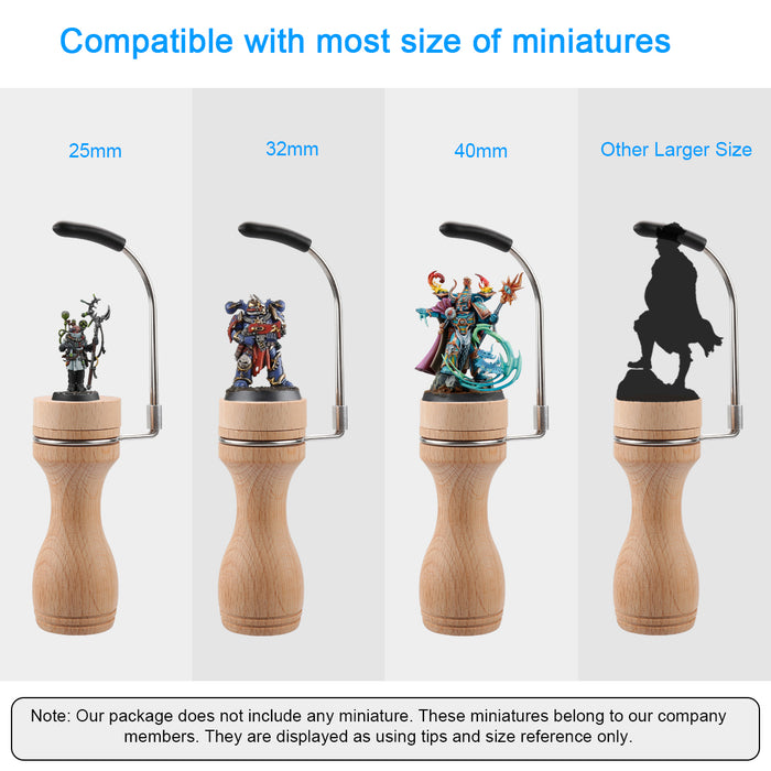 Compatible with most size of miniatures: 25mm, 32mm, 40mm, other larger size.