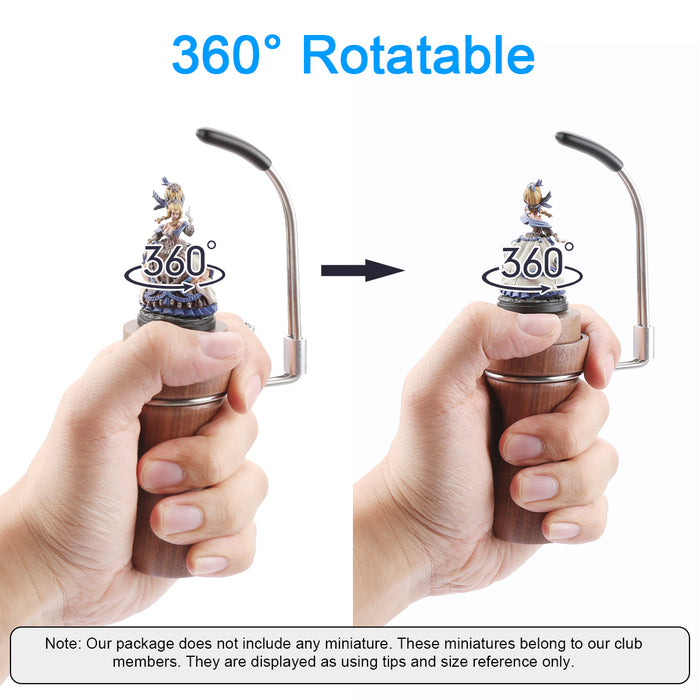 360° Rotatable miniature setting cap allow you to adjust your painting position easily.