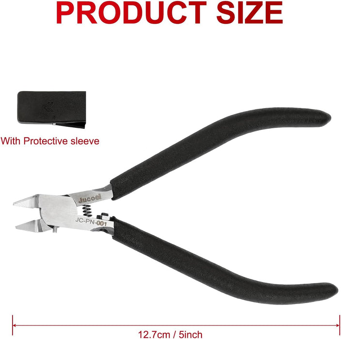 Single-edge design, thin blade, blade length 8mm, blade angle: 30 degrees, flat cut, smooth cutting feel.