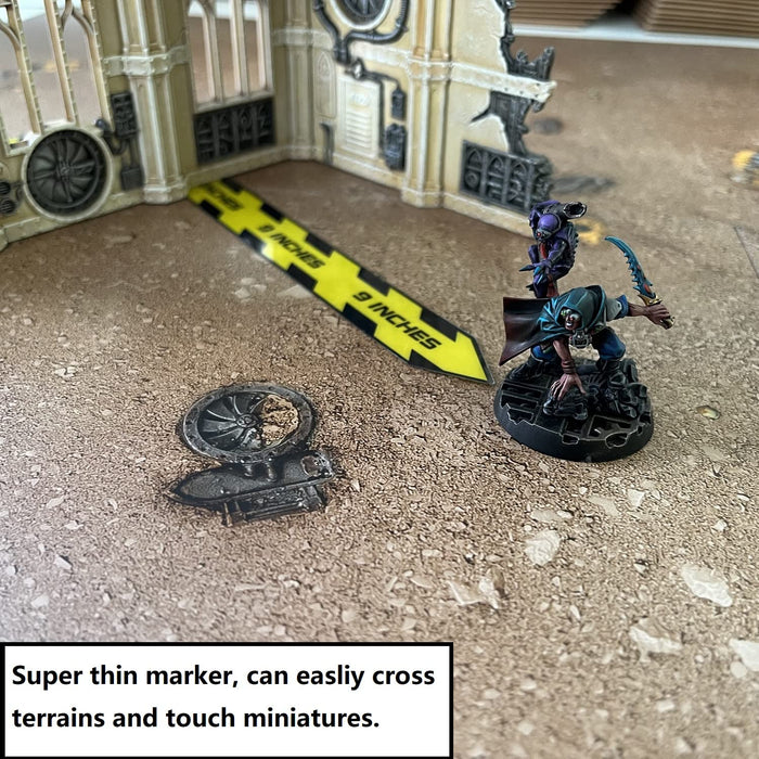 Jucoci 9 Inches Ruler Compatible with Wargames WH40K (Miniaure Not Included)