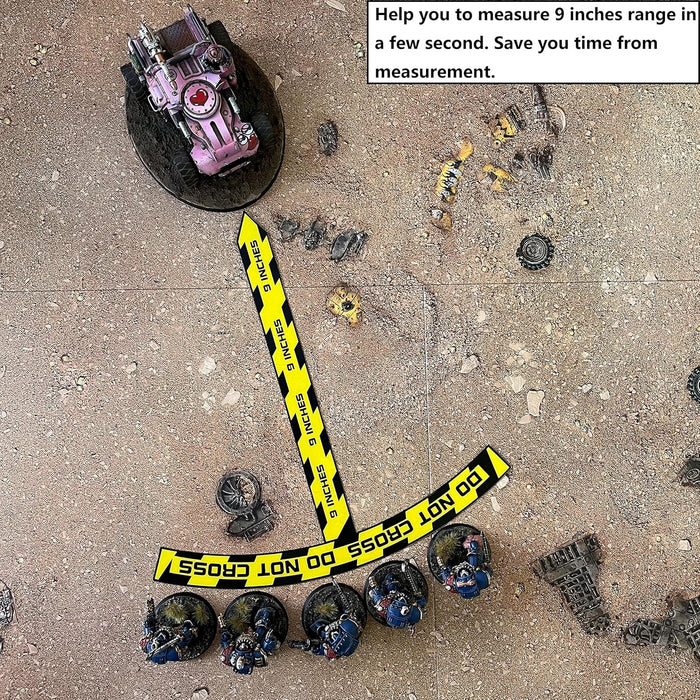 Jucoci 9 Inches Ruler Compatible with Wargames WH40K (Miniaure Not Included)