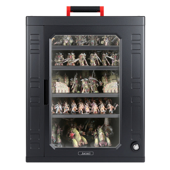 Jucoci ABS Large Size Miniatures Carrying Storage Case With Light