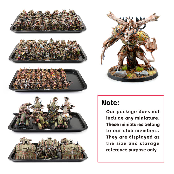 Jucoci ABS Large Size Miniatures Carrying Storage Case With Light