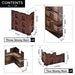 4PCS * Three Storey Ruin(9*5*9.5 INCH) 
6PCS * Two Storey Ruin(9*5*4 INCH)