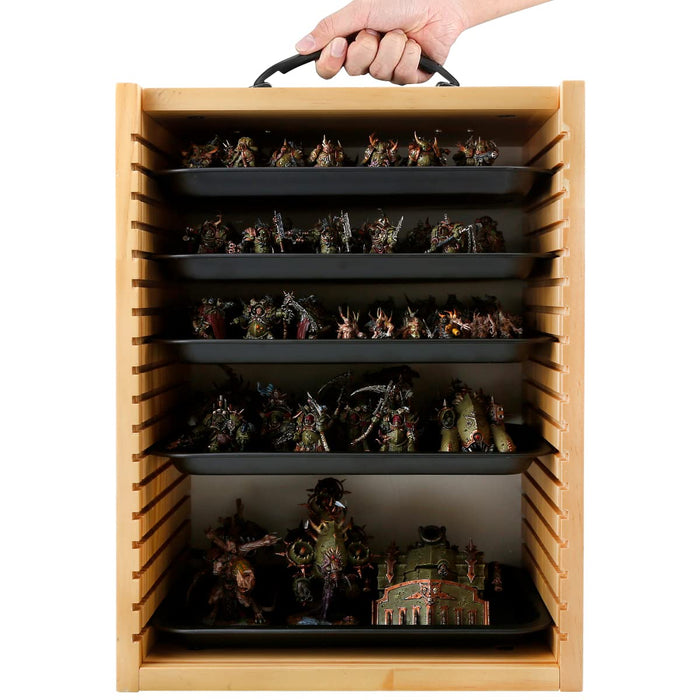 Jucoci Solid Wood Miniatures Storage Case
