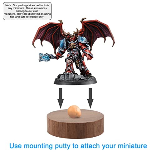 Use mounting putty to attach your miniature.