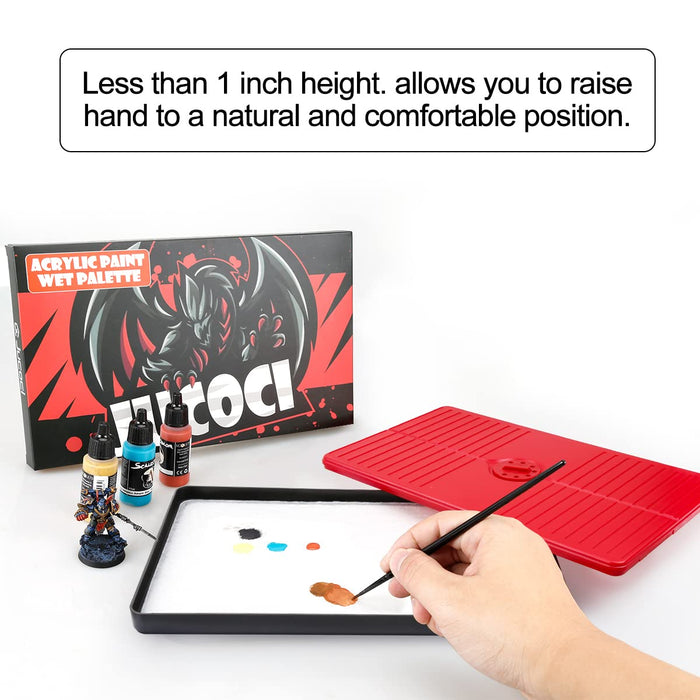 Less than 1 inch height. allows you to raise hand to a natural and comfortable position.