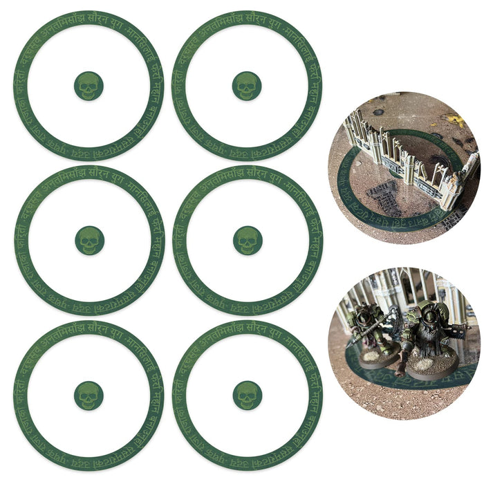 Jucoci Battlezone Creation Kit - Set Terreno 18 Pezzi Pre-dipinto Per WH40K, Wargames Da 2000pt, Montaggio Senza Colla (Bianco)